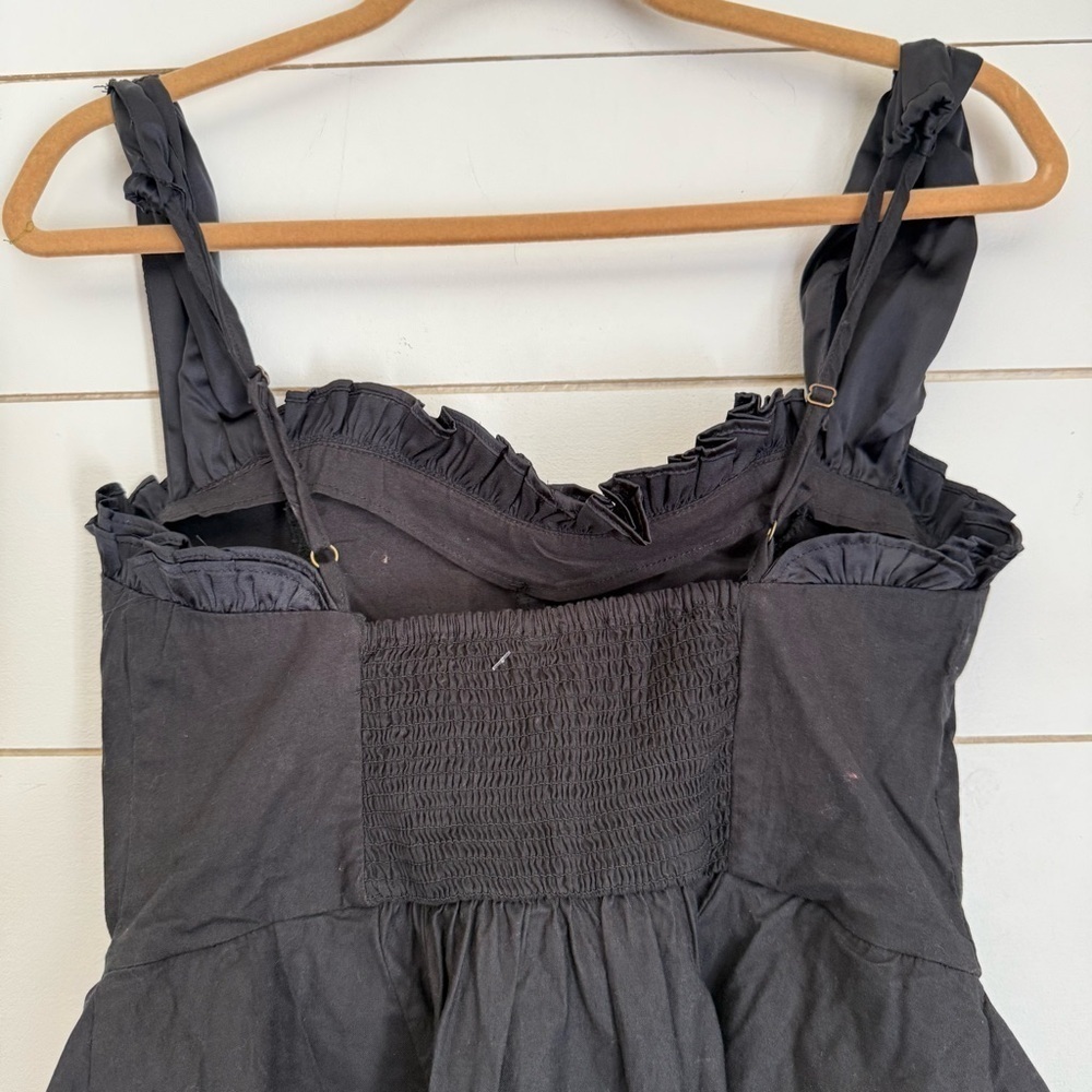 NWOT Free People midnight magic mini skater dress in black - Picture 12 of 13